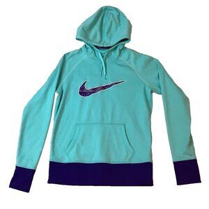 Nike Womens Hoodie Therma Fit Pullover Long Sleeve Sweater Thumbhole Size Medium
